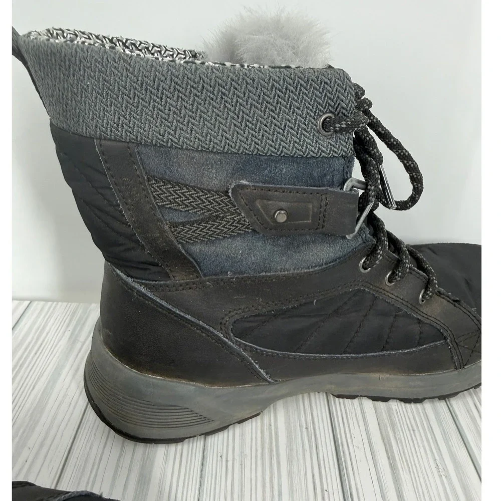 Columbia Meadows Shorty Omni-Heat Black Waterproof Winter Snow Boots‎ Women's 9